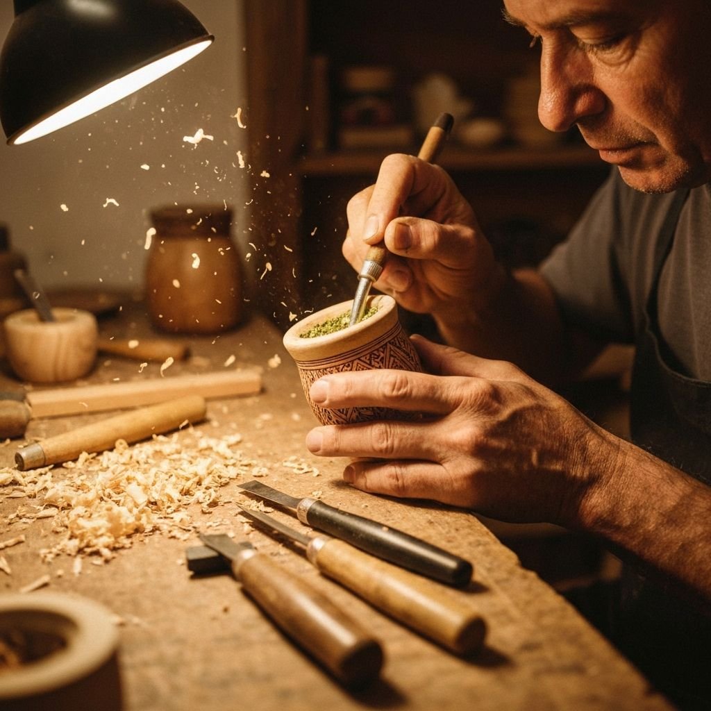 Proceso artesanal de grabado